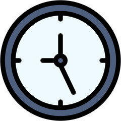 Wall Mural - Vector Icon Clock, Time, Time And Date, Hour, Clock