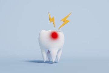 3d rendering tooth medical picture