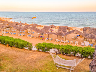 Sticker - Landscape in a beach in Hammamet, Tunisia