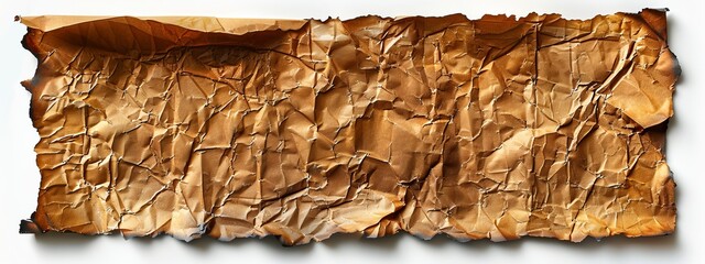 Wall Mural -  A half-sized piece of brown paper, once whole
