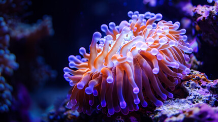 close up beautiful coral reef