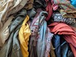 © Dalibor - A pile of old, used clothing and textiles illustrating fast fashion waste.