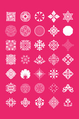 Sticker - Chinese minimalist pattern design