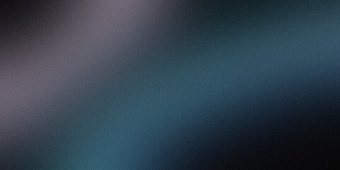 Poster - Dark metallic grainy smooth gradient background, blurred banner, modern digital textured wallpaper design