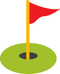 Hole in one illustration