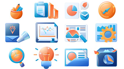 Poster - Business Coaching Icons Pack