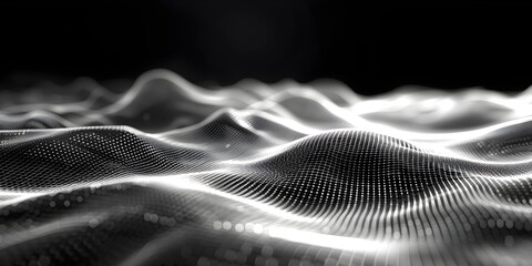 Poster - Sleek Futuristic Wireframe Backdrop for Innovative Tech Product Presentation
