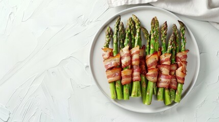 Wall Mural - Asparagus Wrapped in Bacon