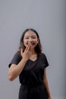 © yani-hidayat  - Beauty Asian Woman Portrait with Curly Long Hair