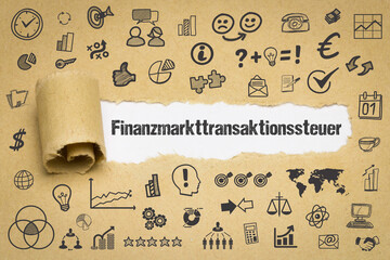 Canvas Print - Finanzmarkttransaktionssteuer	