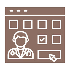 Sticker - Online appointment Icon