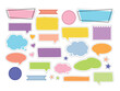 © irina - Bright colored speech bubbles for expressions. Bright dialogue clouds pack