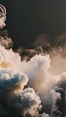 Poster - colorful wavy smoke