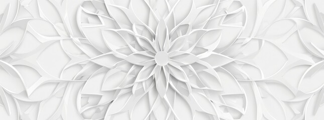 Poster - Business presentation background with white and silver geometric shape. Abstract elegant seamless pattern. Minimalist empty triangular BG. Monochrome halftone cover.