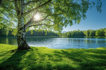 Beautiful Spring Green Grassland professional photography