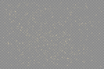 Wall Mural - golden dust light png. Bokeh light lights effect background. Christmas glowing dust background Christmas glowing light bokeh confetti and sparkle overlay texture for your design.