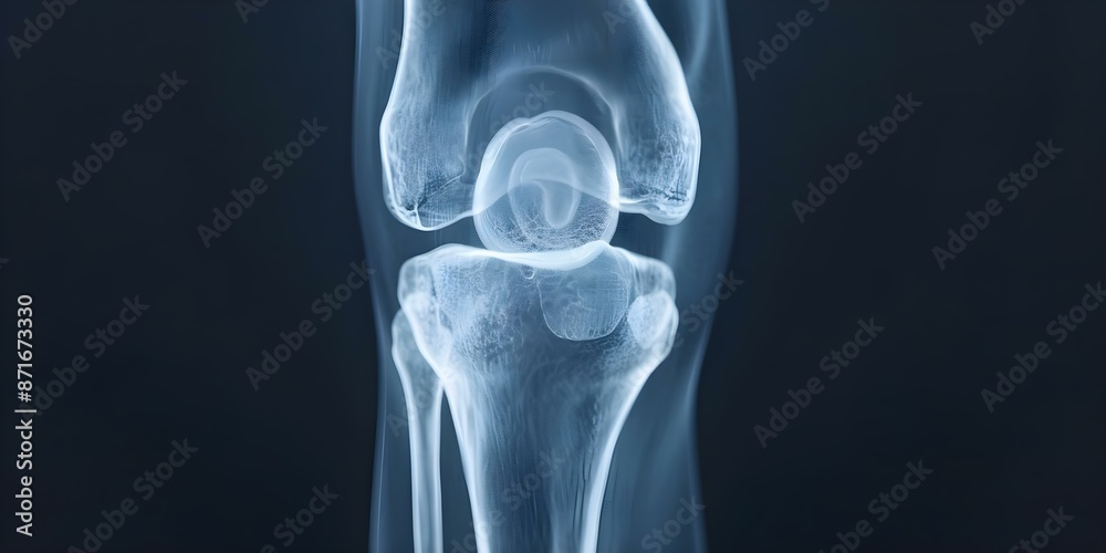 Highlighting Joints and Bones in a Knee X-ray with Glowing Effect ...