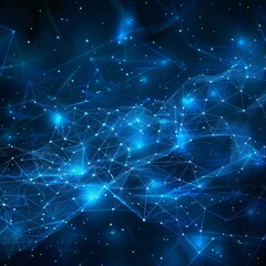 Poster - Digital texture pattern with abstract polygonal lines for technology concept backgrounds