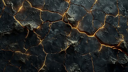 Poster - A geometric background with an explosion power design that crushes the surface. An illustration in 3D.