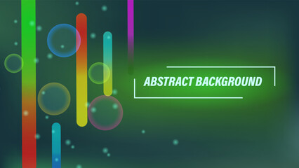 Colorful green abstract background technology, modern and futuristic technology concept for banner, cover, backdrop, flayer and wallpaper