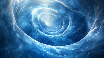 Wall Mural - Spiral nebula and light ray in deep space.