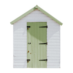 Poster - Beach shed png sticker, transparent background