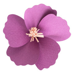 Wall Mural - Purple flower png paper craft