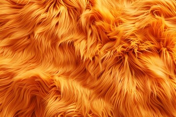 Wall Mural - orange fur background