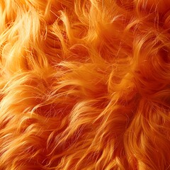 Wall Mural - orange fur background