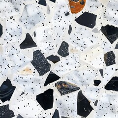 Wall Mural - For the background, terrazzo flooring texture polished stone pattern old surface marble