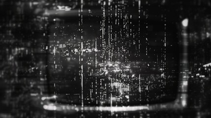 Poster - television vfx with static noise. visual video effects stripes background, no signal glitch on a crt