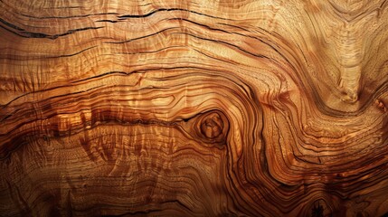 Wall Mural - The texture of wood with beautiful wood grain may be used as a background