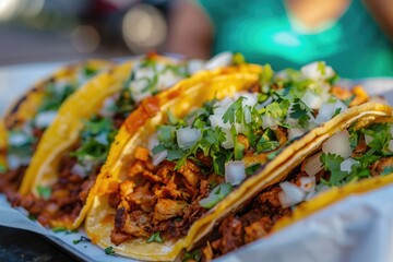 Canvas Print - Tacos on Plate