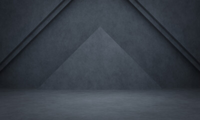 Wall Mural - Grey cement room background.