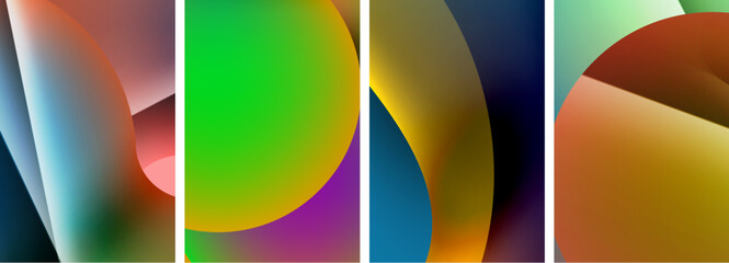Aufkleber - Abstract colors. Abstract backgrounds for wallpaper, business card, cover, poster, banner, brochure, header, website