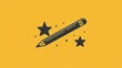© Chanagun - Simple drawing of a pencil with a star inside, symbolizing creativity and achievement