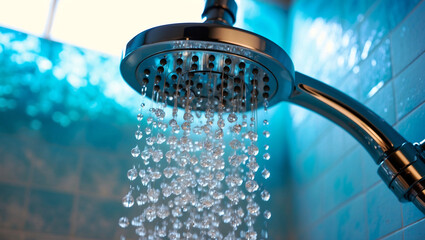 Wall Mural - Shower head.