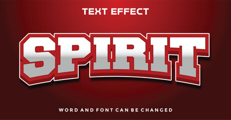 Wall Mural - Spirit  editable text effect