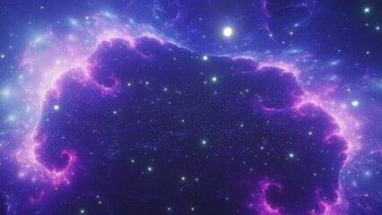 Wall Mural - background with space and nebula
