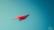 © growth.ai - Symbolic red paper plane flying alone in the sky, portraying confidence and decisive action in pursuit of success