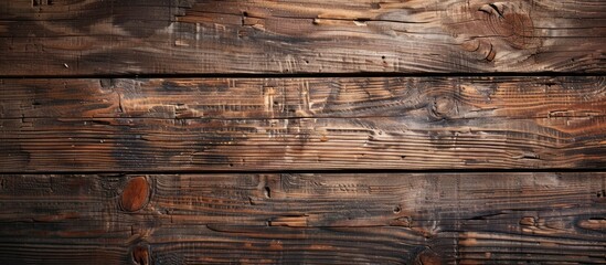 Sticker - Close-up of rustic wooden background with copy space image.