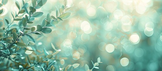 Aufkleber - Soft focus bokeh backdrop with ample copy space image