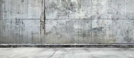 Fototapete - Concrete wall painted gray providing copy space image.