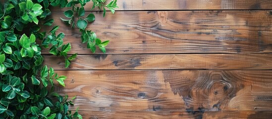 Poster - Concept on a wooden background with copy space image.