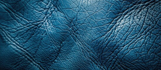 Aufkleber - Abstract background and texture for design with a blue leather surface providing copy space image.