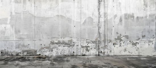 Fototapete - Concrete wall painted gray providing copy space image.