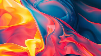 Wall Mural - a colorful background of liquid paint