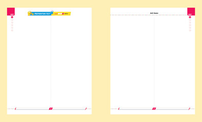Exam book template.