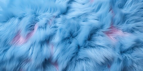  Soft Blue Furry Texture with Pink Highlights