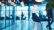 © KPN Photo - Blurred business people meeting or move in modern office building conference room.
